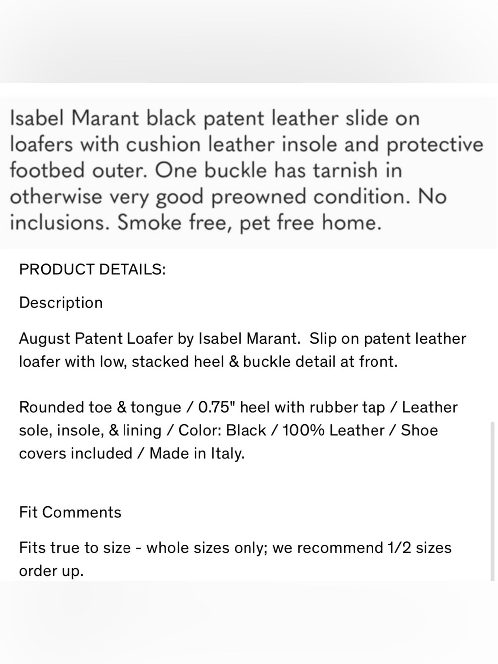 Isabel Marant August Patent Loafer - Picture 16 of 16
